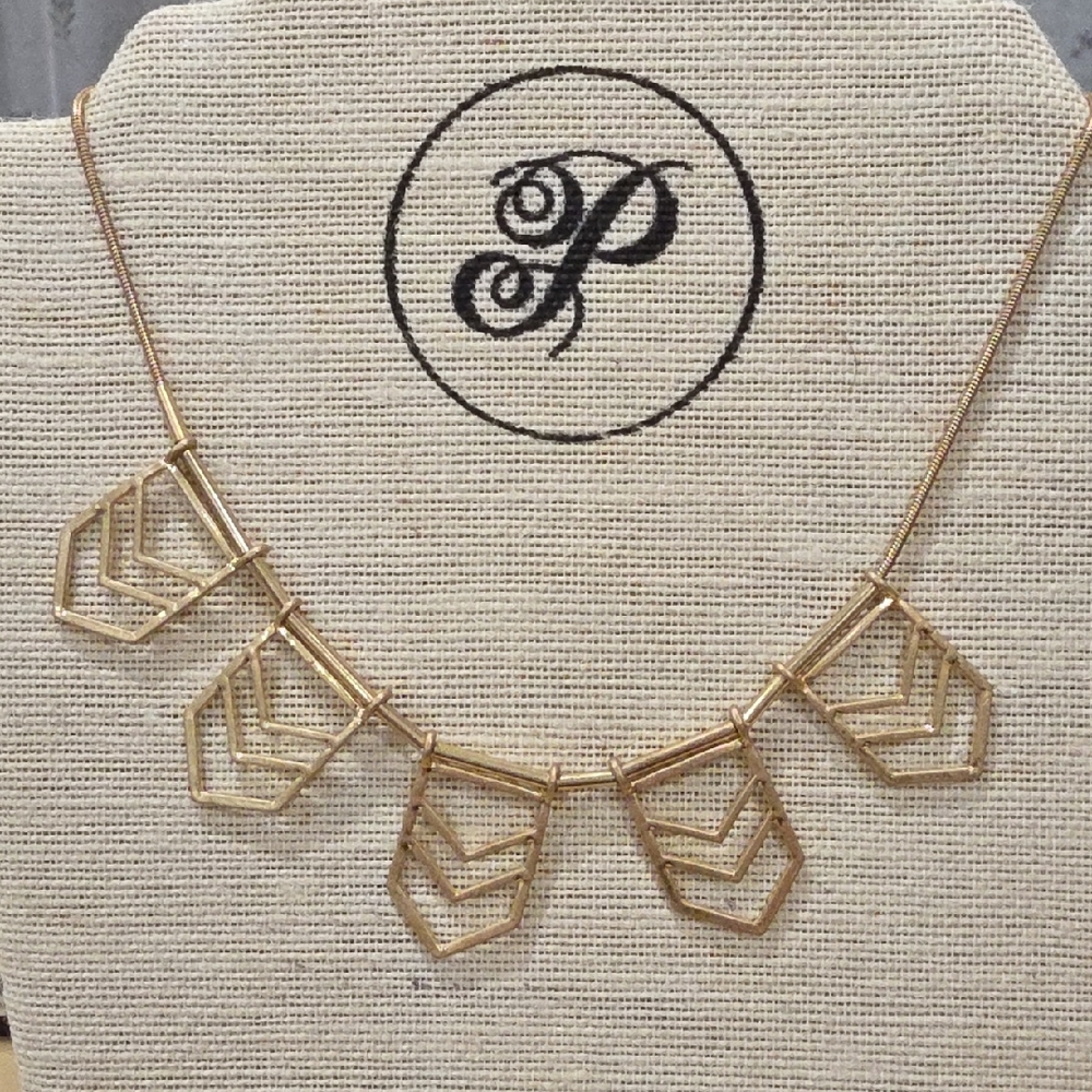 Plunder Gold Geometric Necklace
